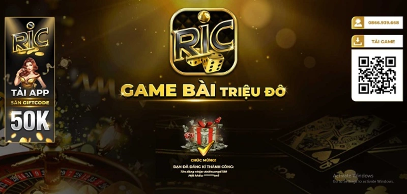 Hướng dẫn cách chơi game tại Ric win